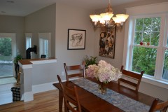 Cozy... but roomy family room and dining room